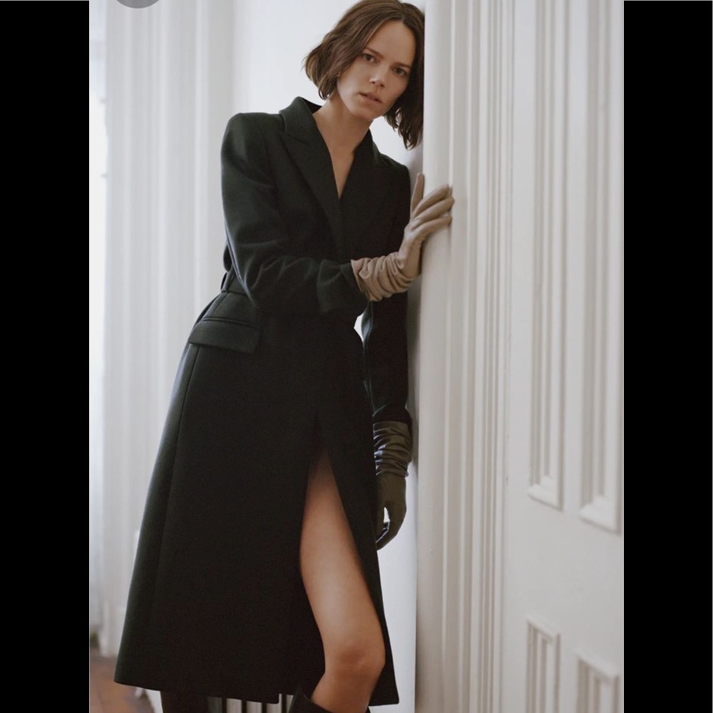 Zara Green Wool Coat